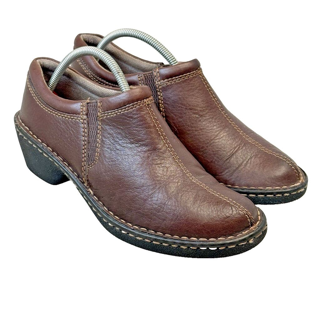 Eastland Amore 3096-02 Casual Brown Leather Heeled Boots Womens 6.5M EUC